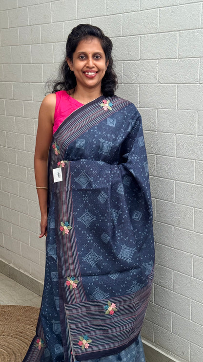 Chanderi Floral Knot