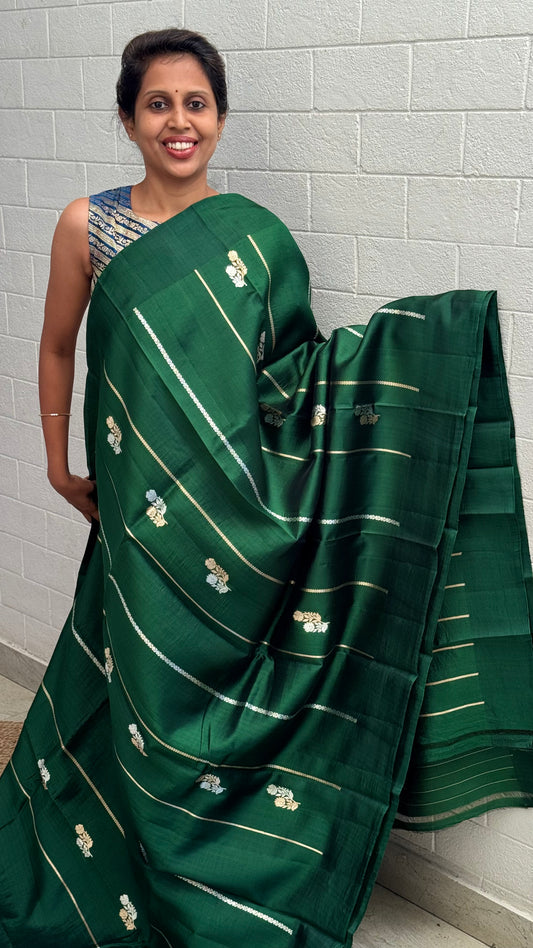Pure Raw Mango Khatan Silk Saree