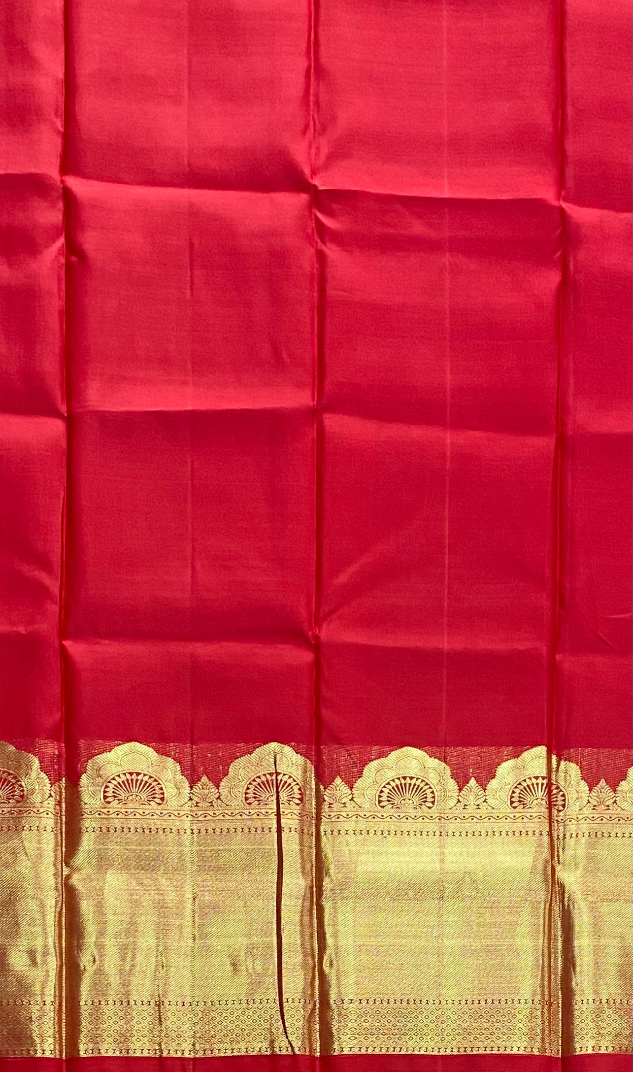 Red Monotone Woven Silk