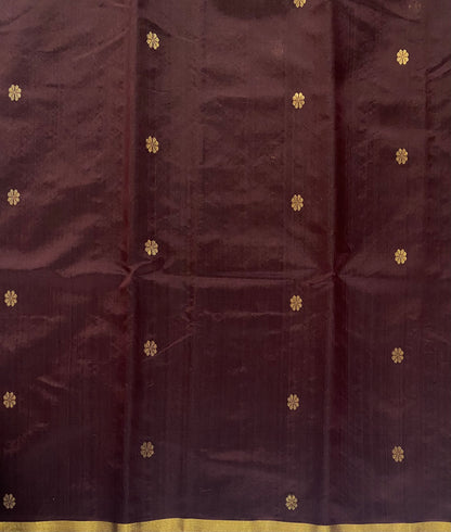 Brown Pure Chanderi Silk