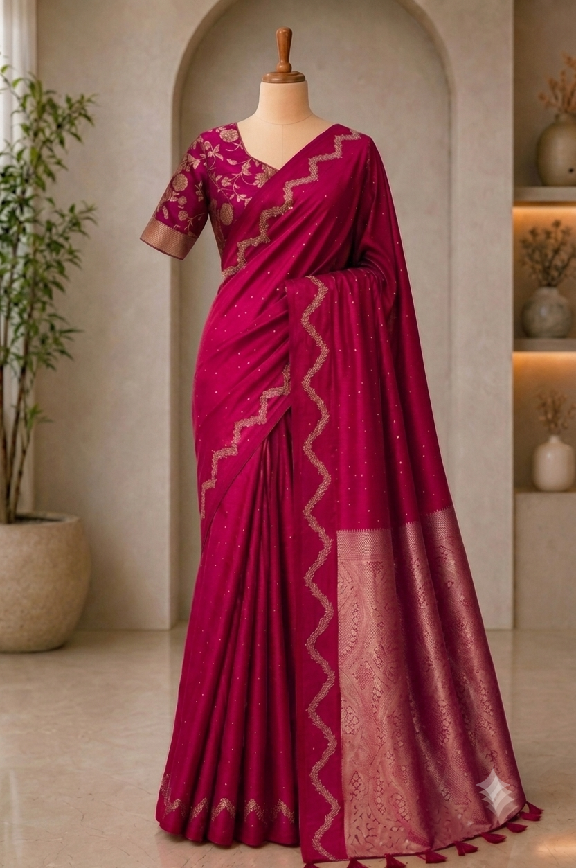 Blended Raw Mango Saree