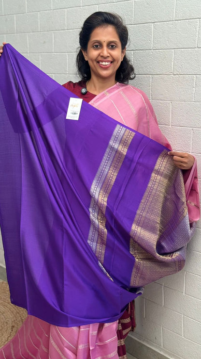 Pure Crepe Stripe Saree