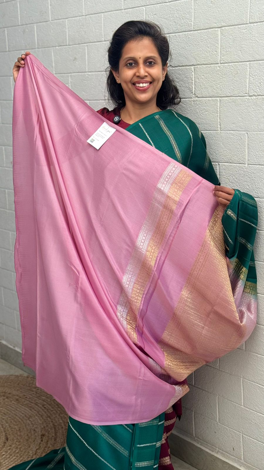 Pure Crepe Stripe Saree