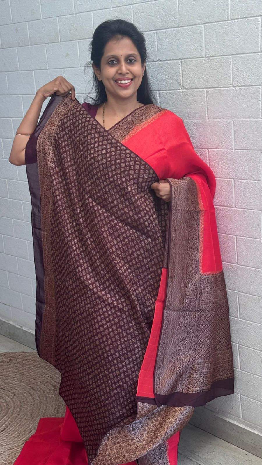 Moonga Tussar Contrast Border Saree