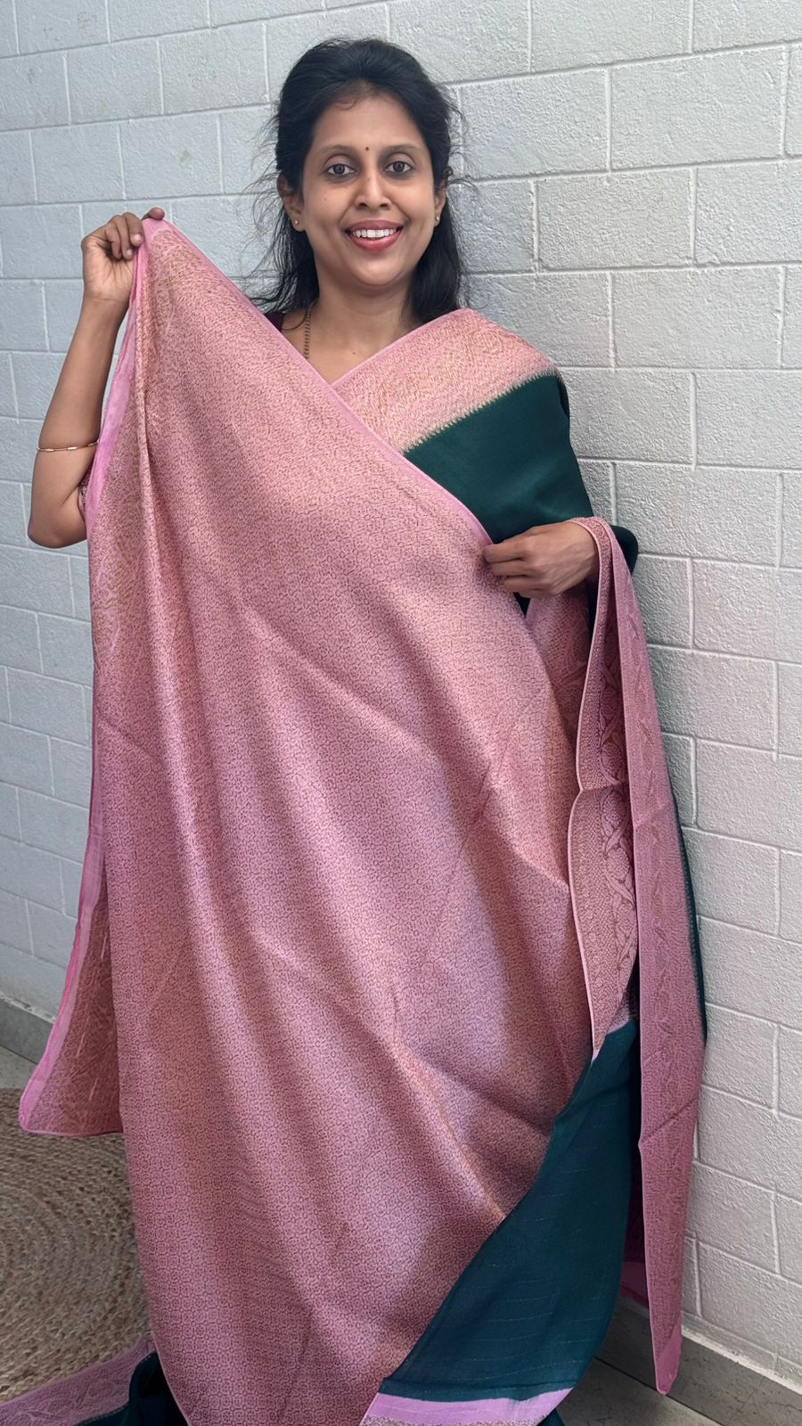 Moonga Tussar Contrast Border Saree