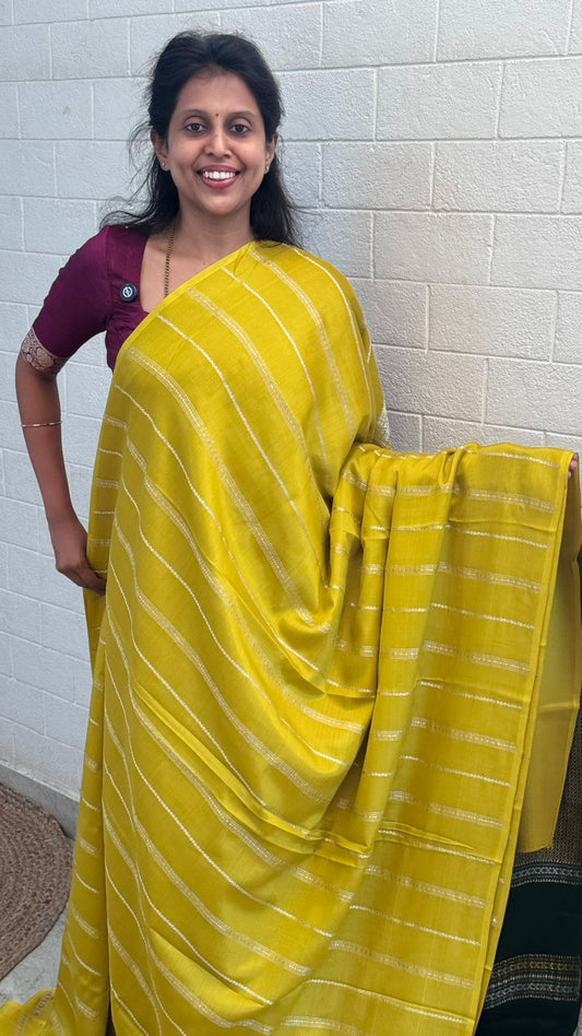 Pure Crepe Vertical Line Saree