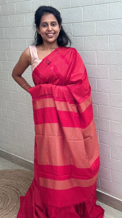 Organza Chanderi Fusion Saree