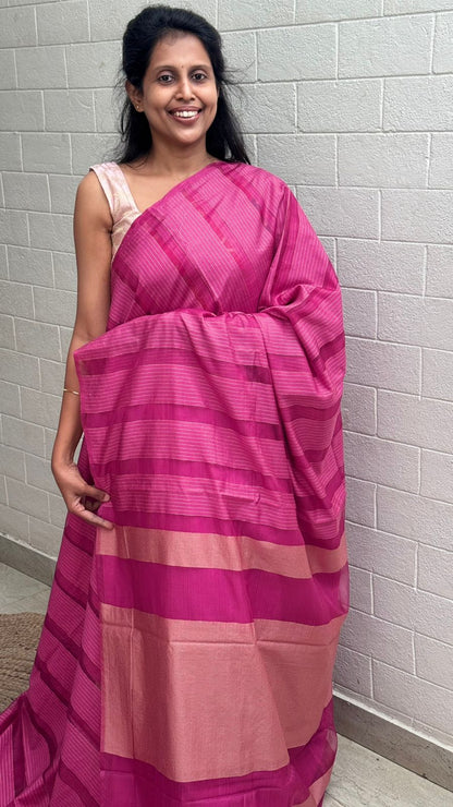 Organza Chanderi Fusion Saree