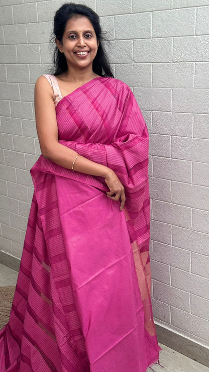Organza Chanderi Fusion Saree
