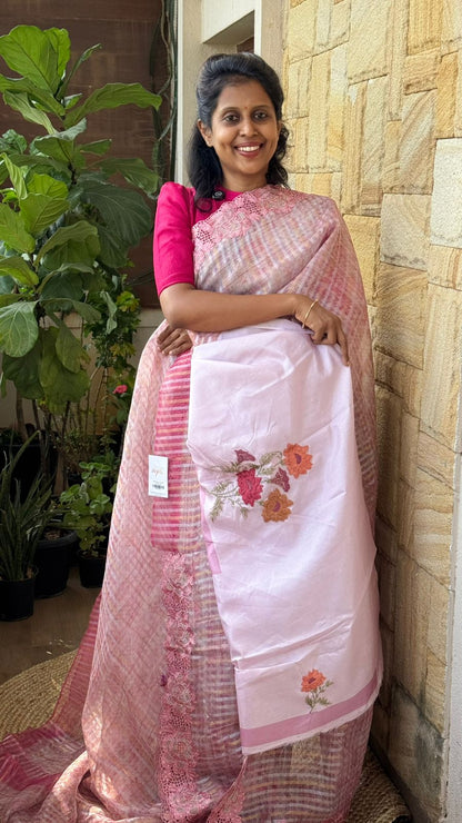 Silk Organza Cutwork Saree