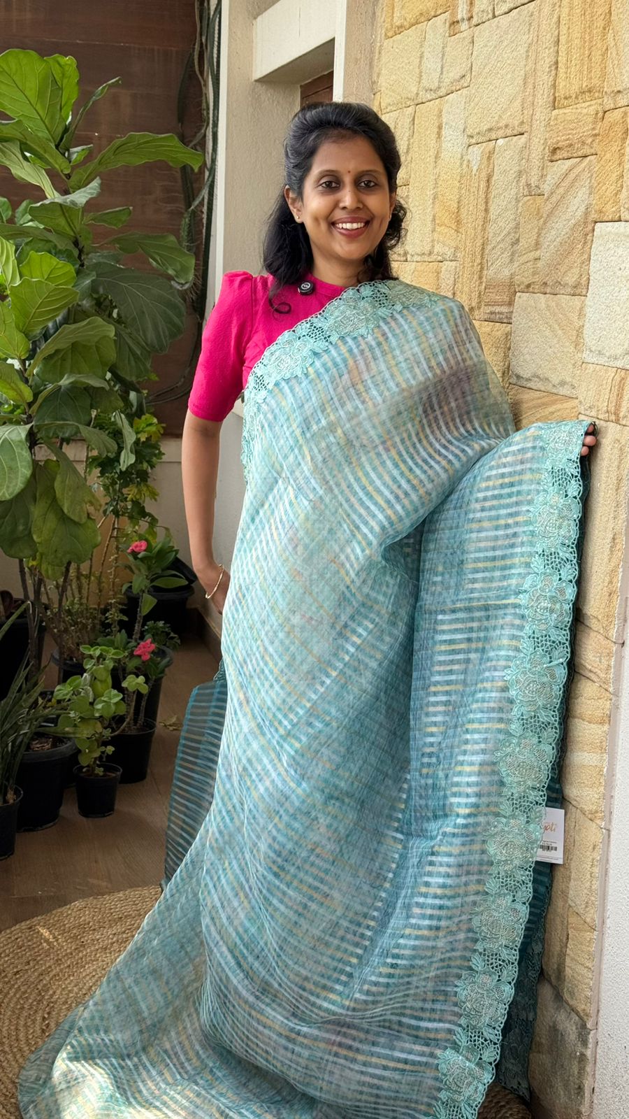 Silk Organza Cutwork Saree