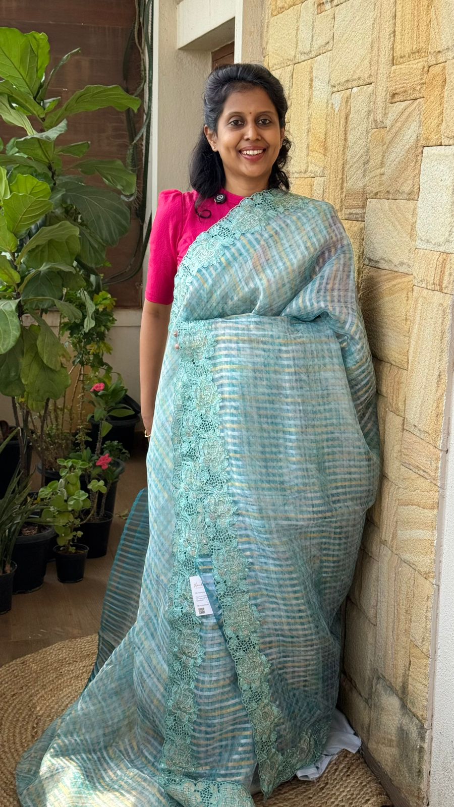 Silk Organza Cutwork Saree