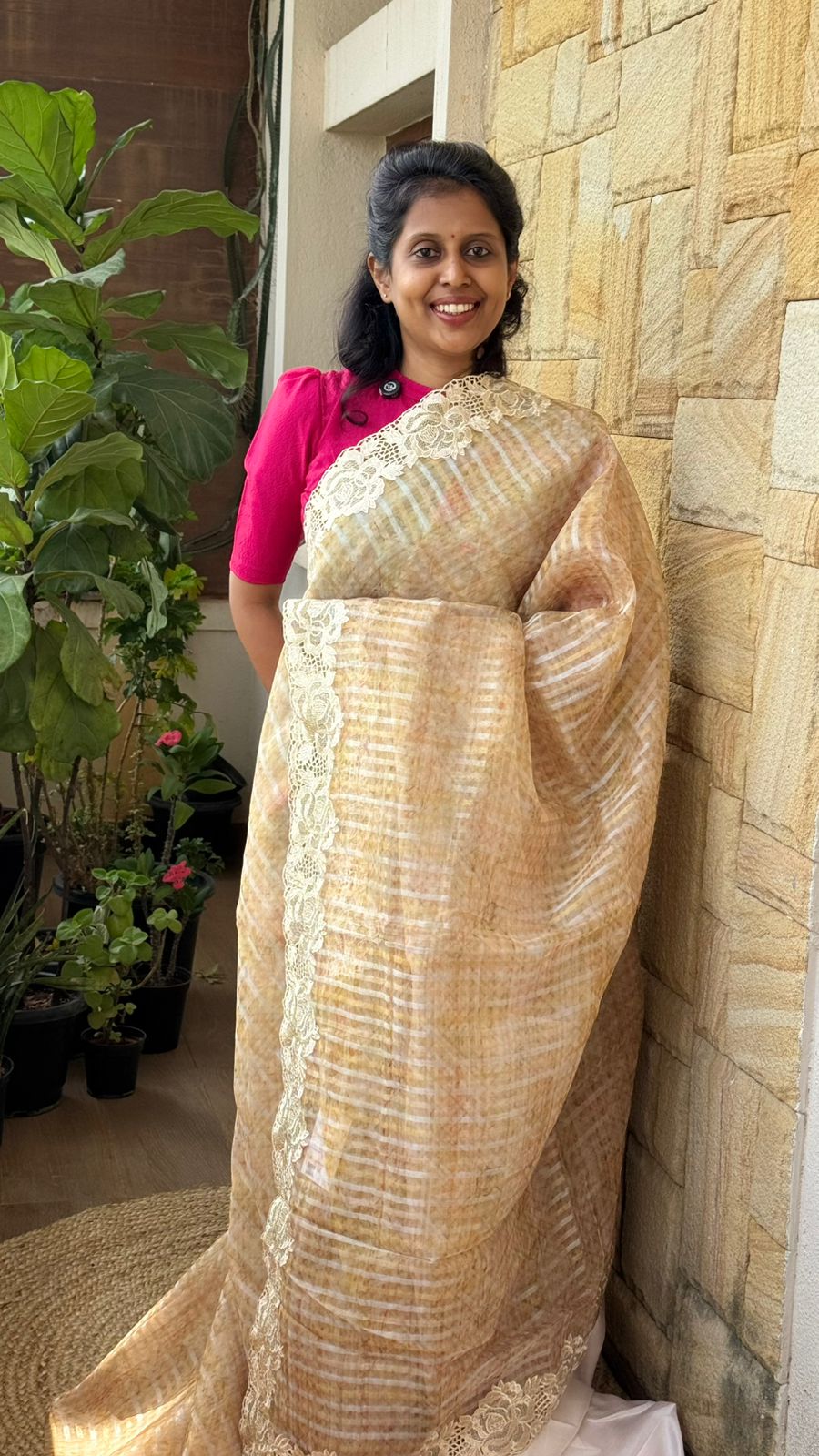 Silk Organza Cutwork Saree