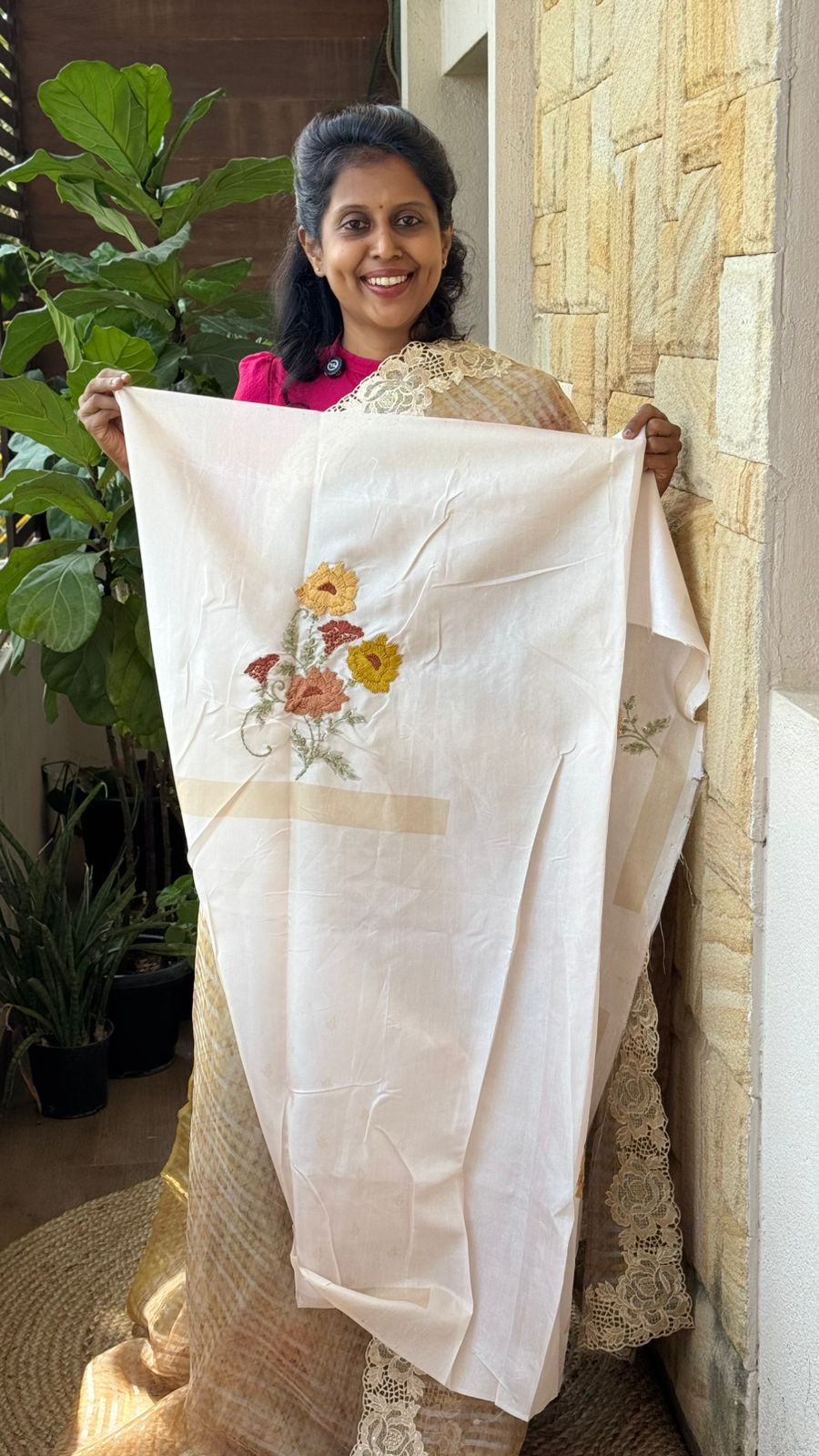 Silk Organza Cutwork Saree