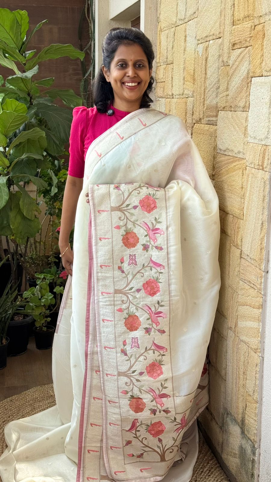 Tissue Silk Paithani Saree