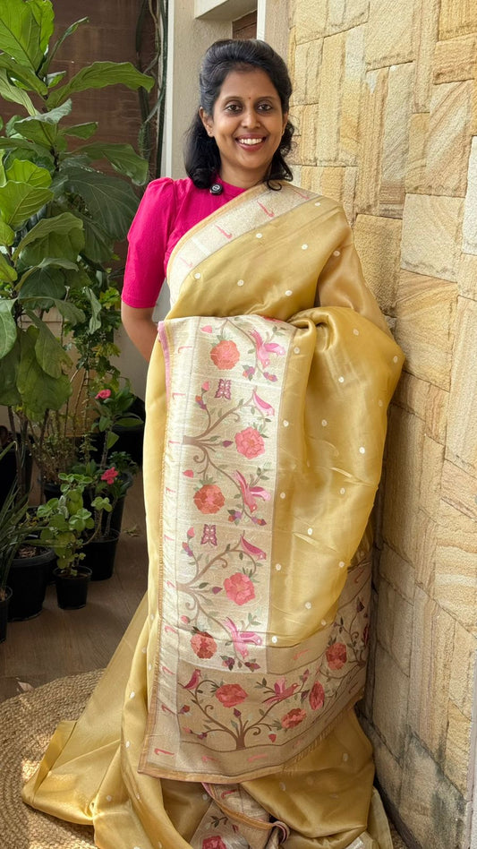 Tissue Silk Paithani Saree