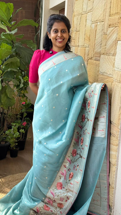 Tissue Silk Paithani Saree