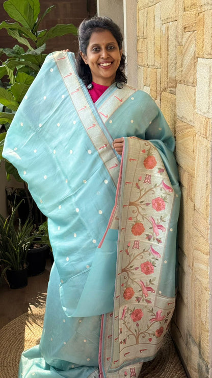 Tissue Silk Paithani Saree