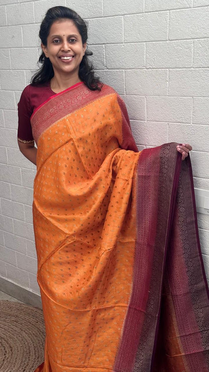 Crepe Banarasi Saree
