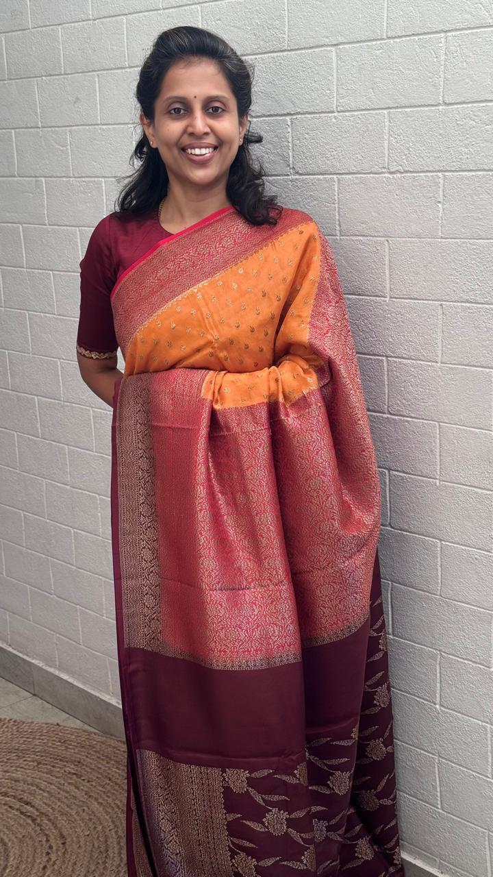 Crepe Banarasi Saree