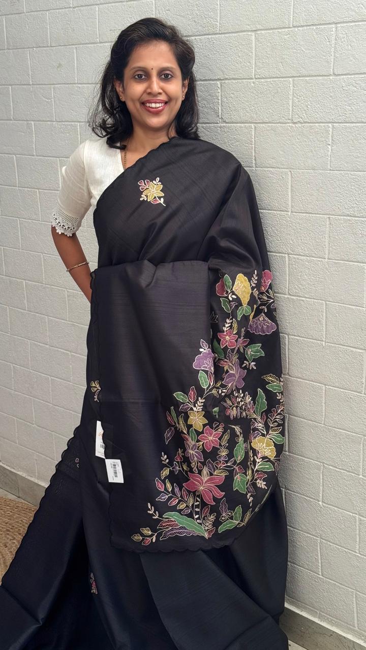 Tussar Embellished Saree