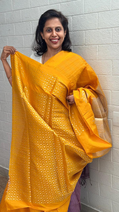 Georgette Checks Crush Saree