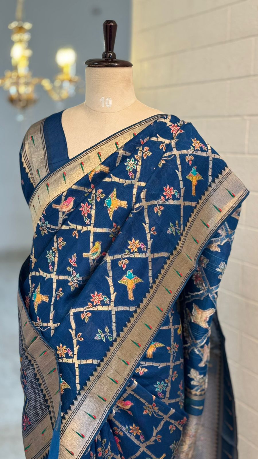Kanni Silk Paithani Border Saree