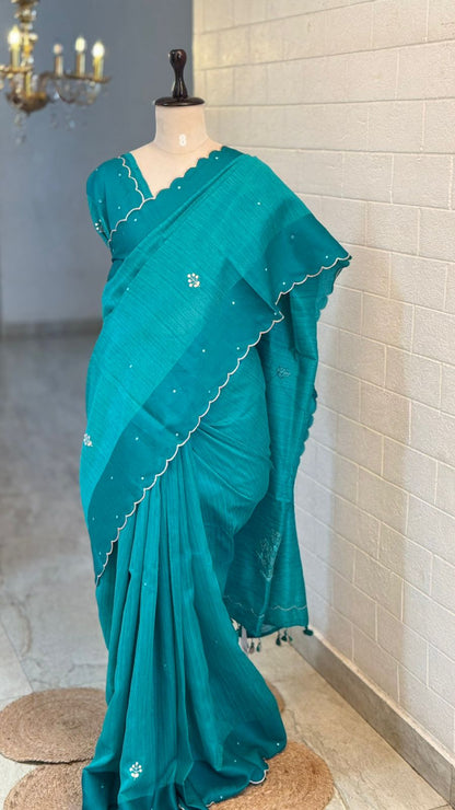 Blended Tussar Banarasi Saree
