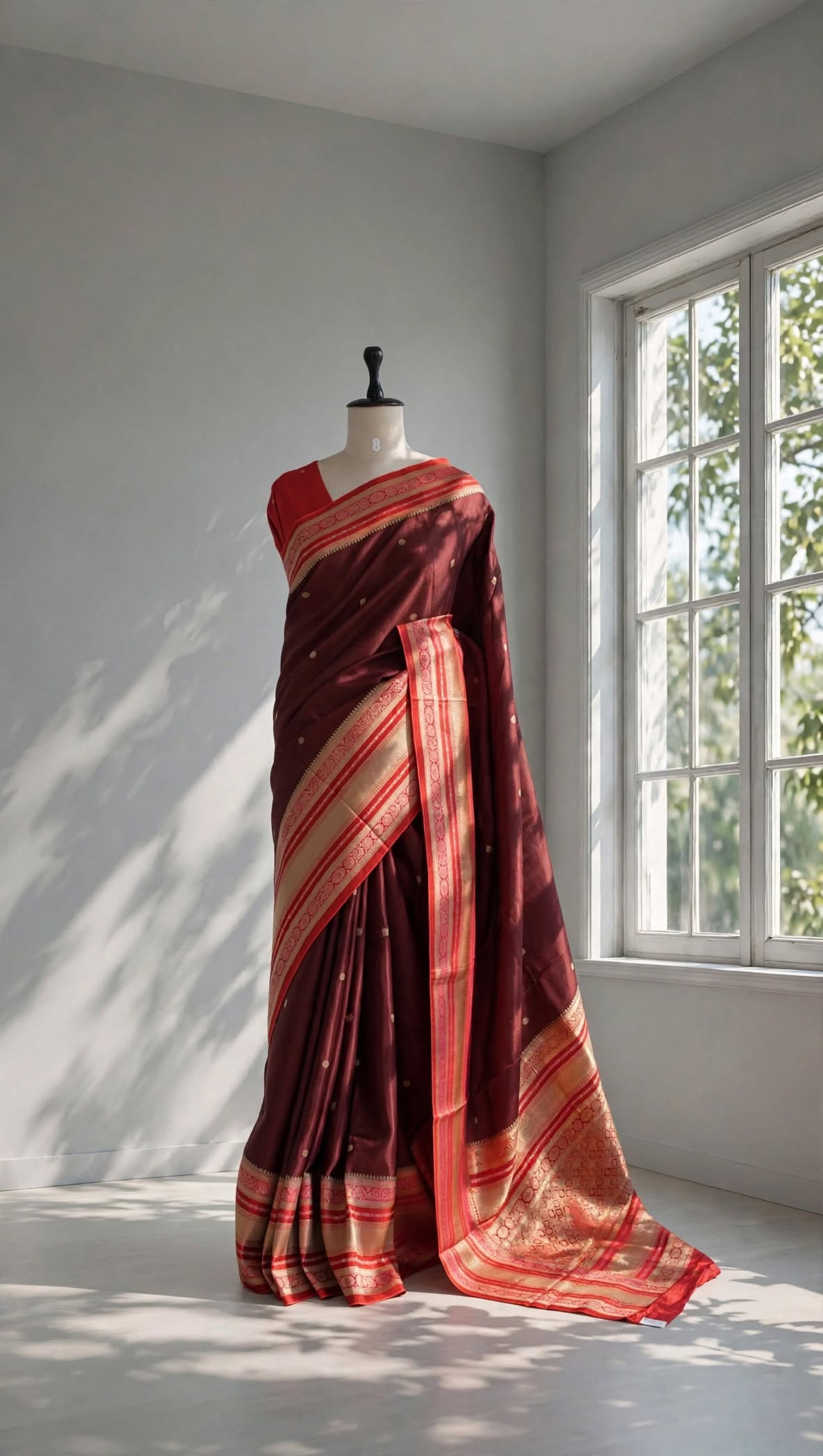 Viscose Contrast Border Saree