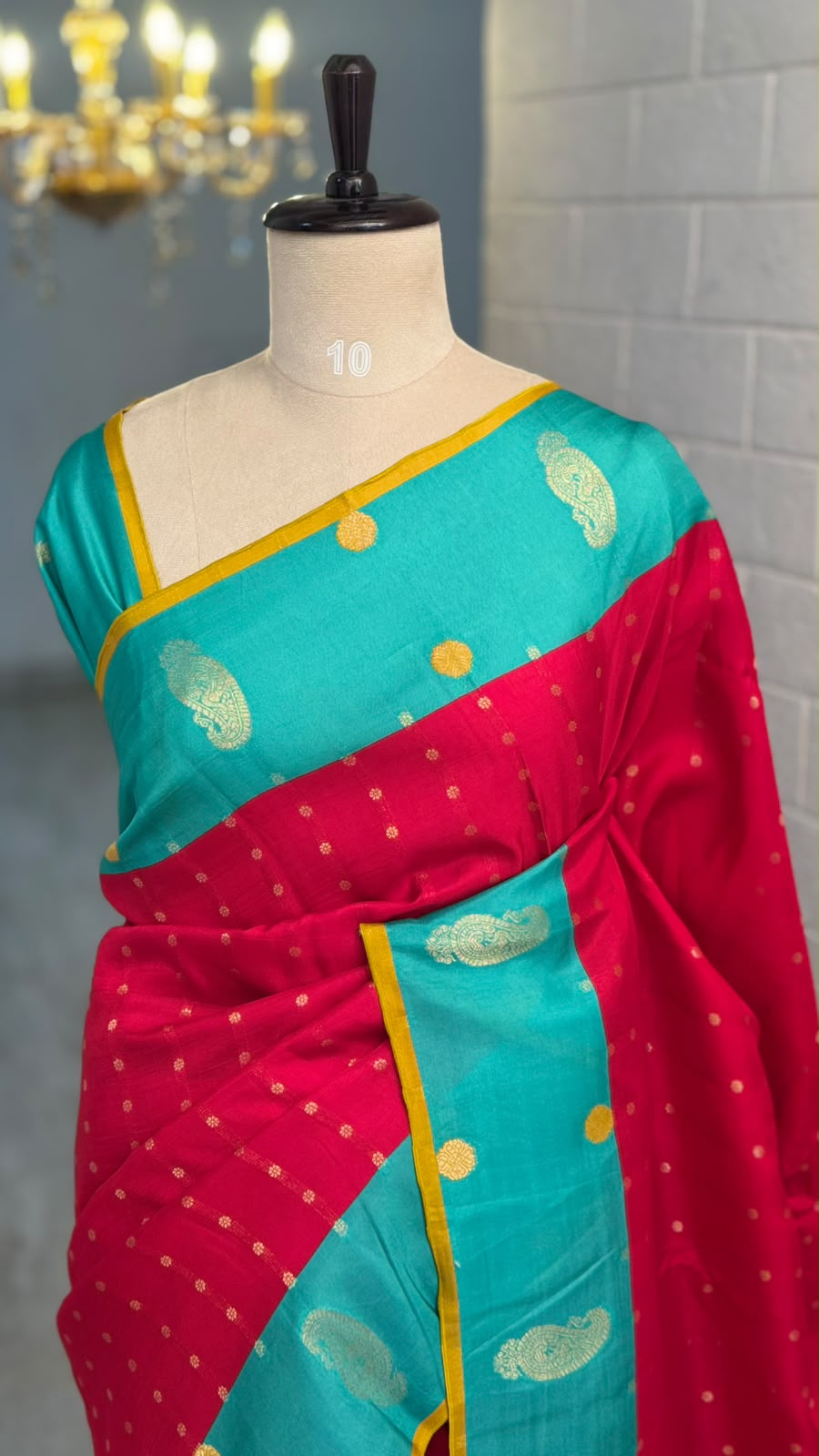 Crepe Mango Motif Saree