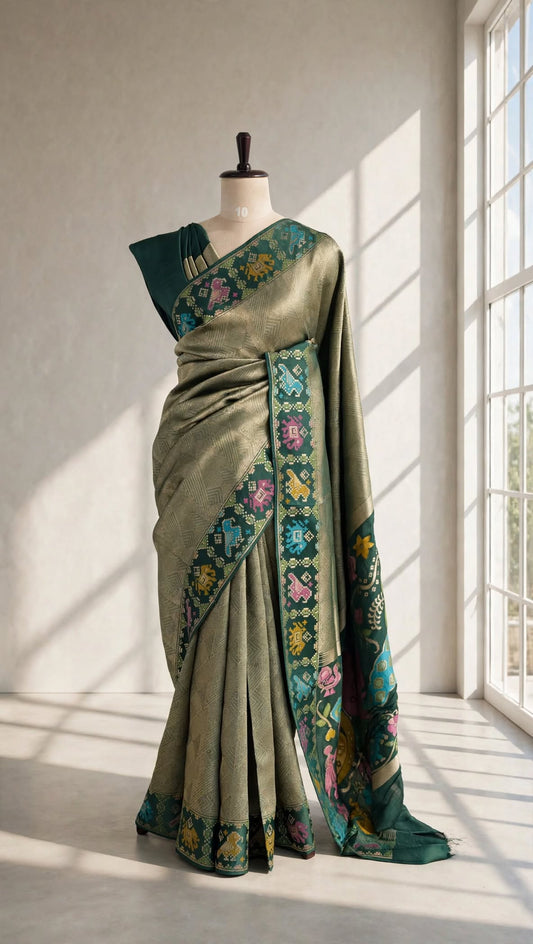 Tissue Patola Saree