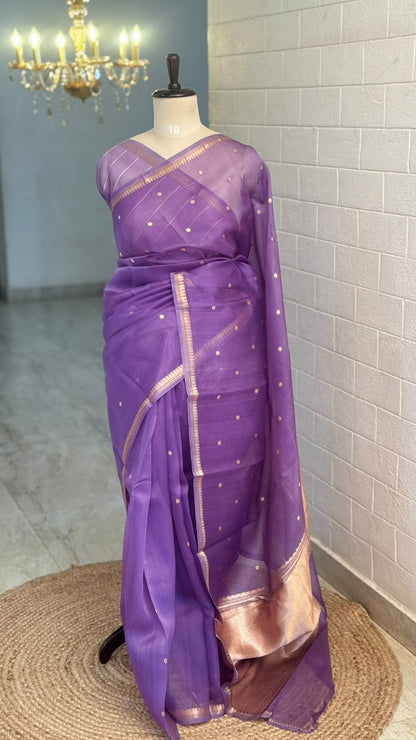 Pure Kora Banarasi Saree