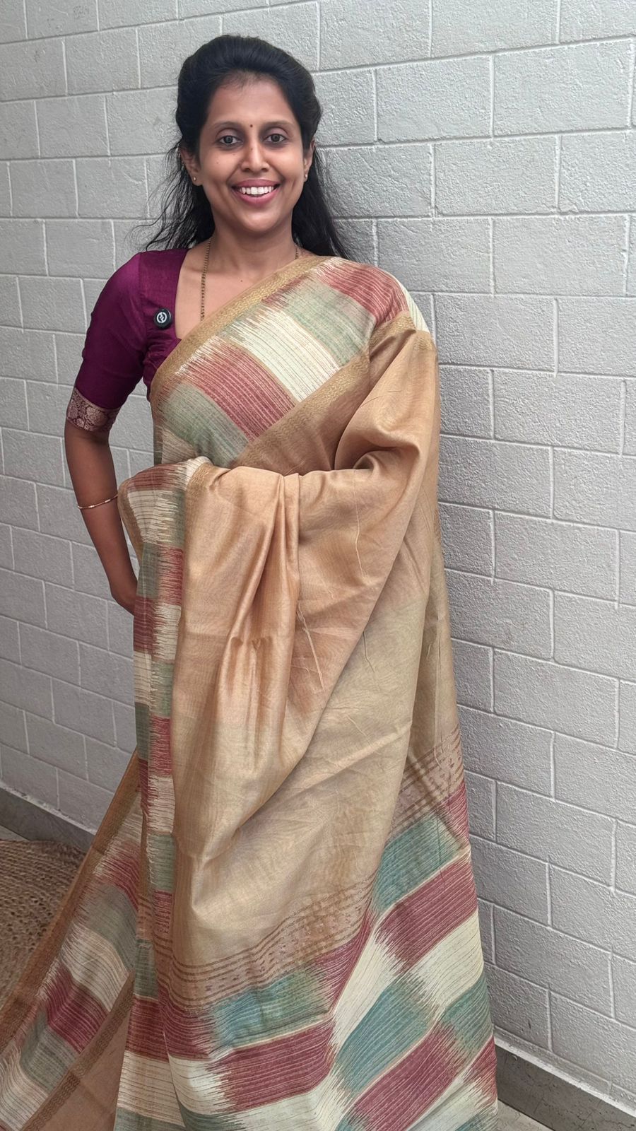 Georgette Printed Border Saree