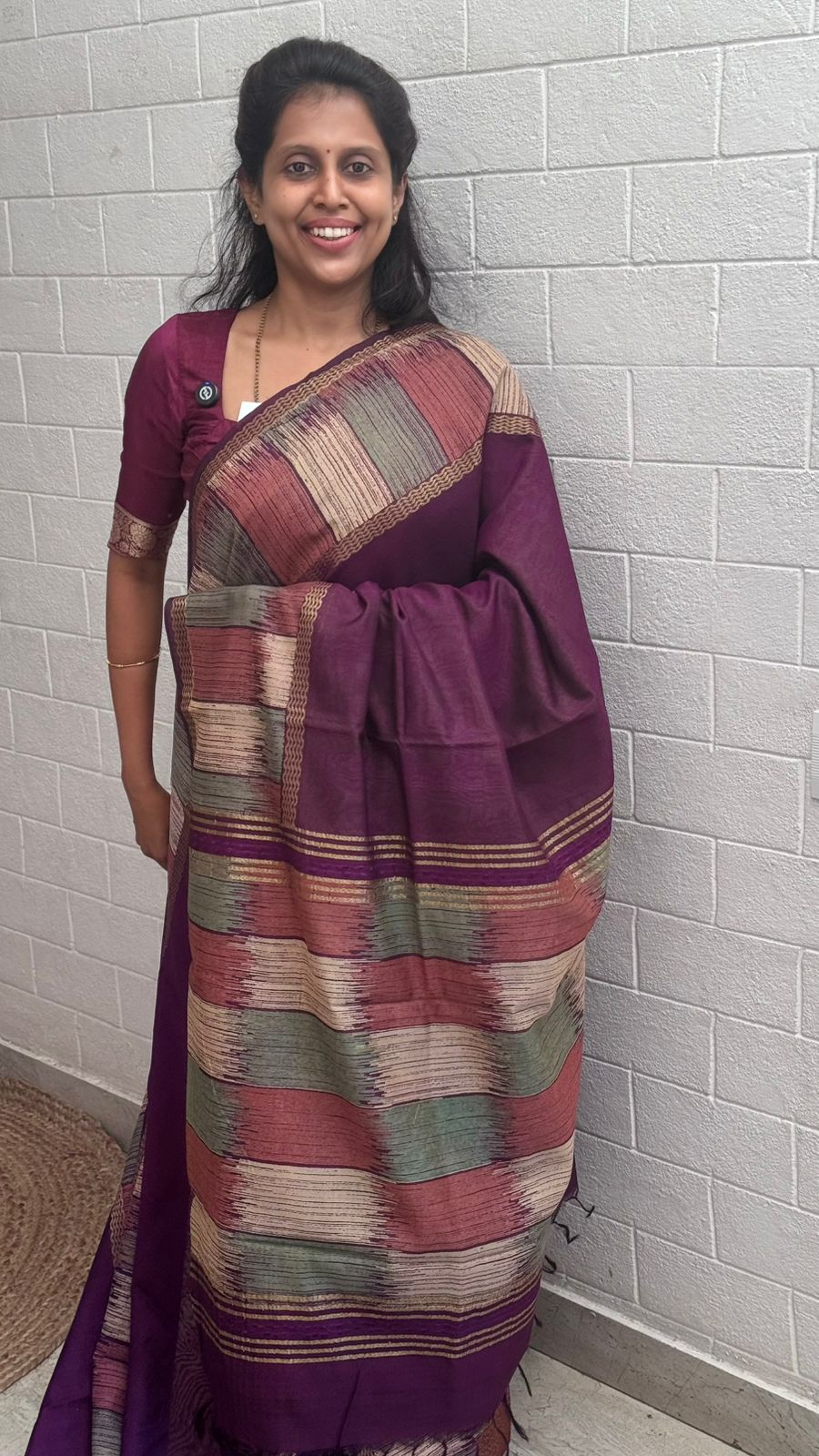 Georgette Printed Border Saree
