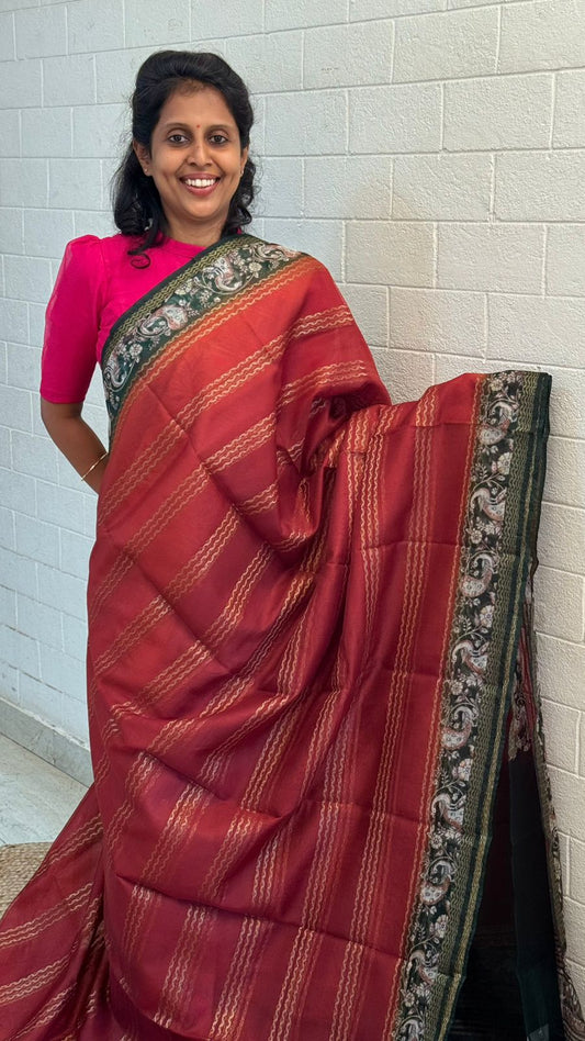 Organza Kalamkari Saree