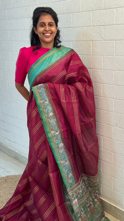 Organza Kalamkari Saree