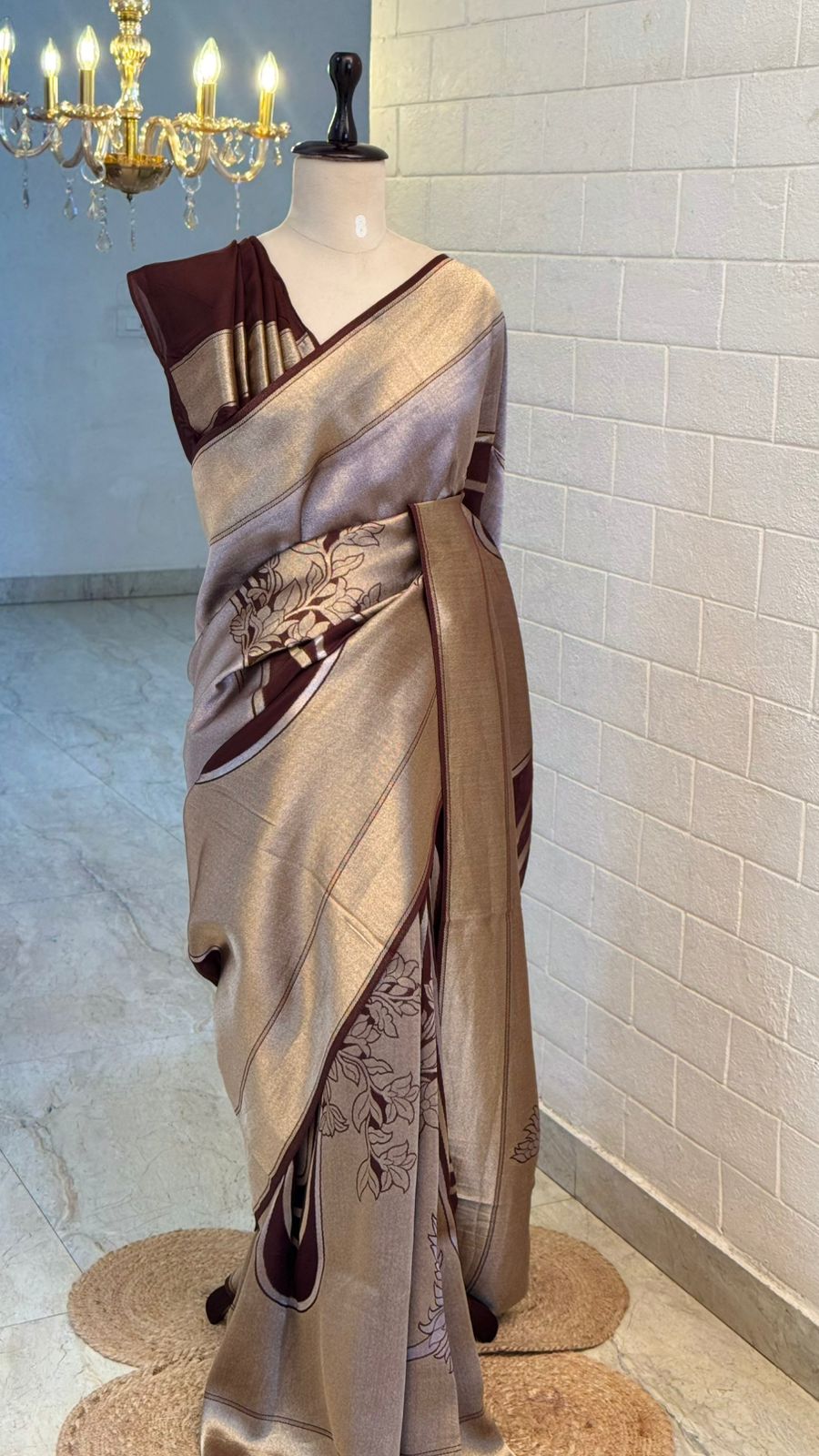 Tissue Kosa Shimmer Saree