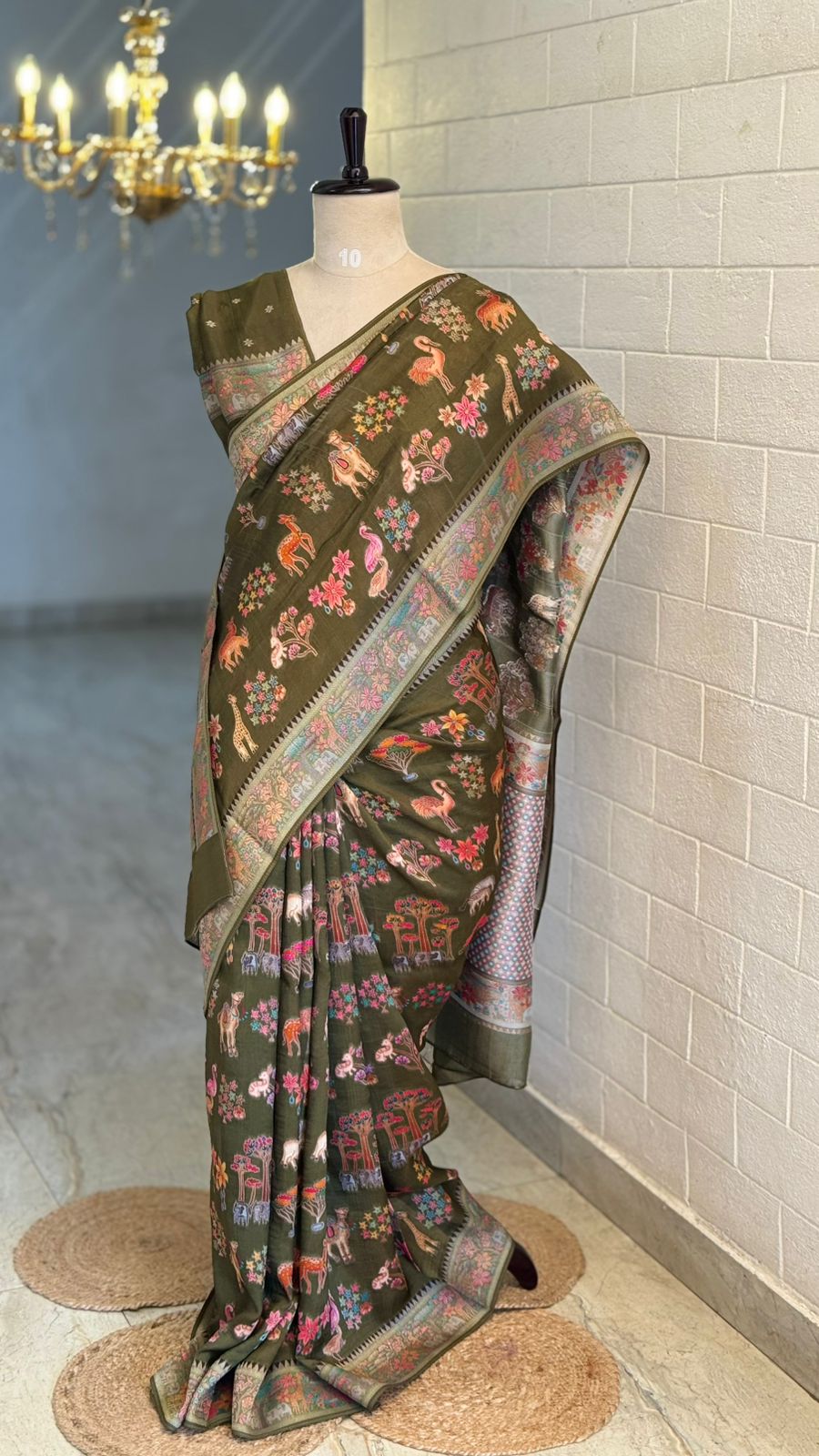 Kanni Silk Meenakari Saree