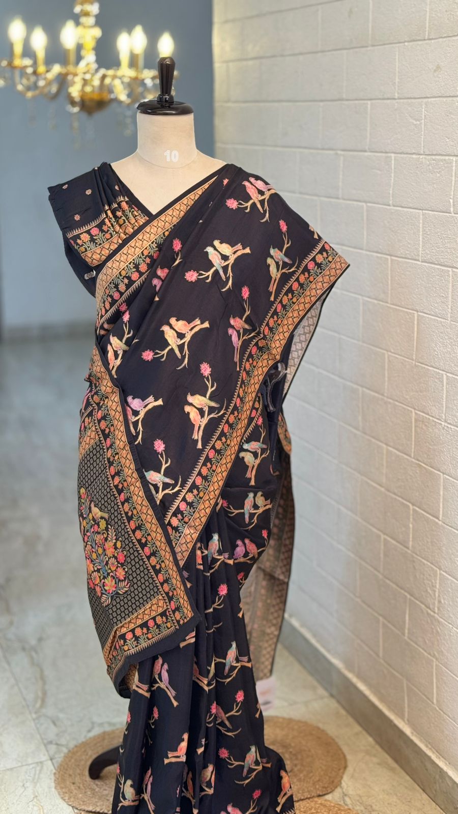 Kanni Silk Twin Bird Saree