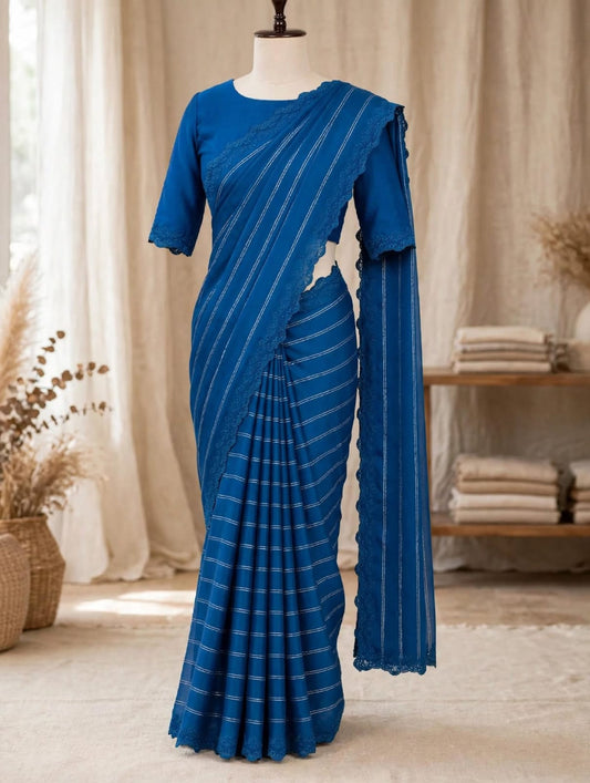 Chinnon Horizontal Line Saree