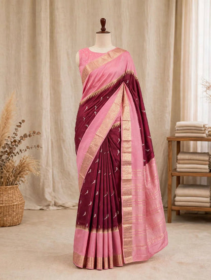 Viscose Bird Saree
