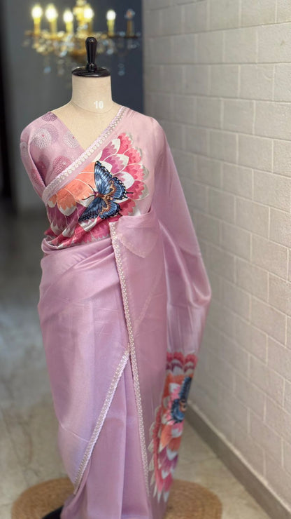 Tissue Butterfly Saree