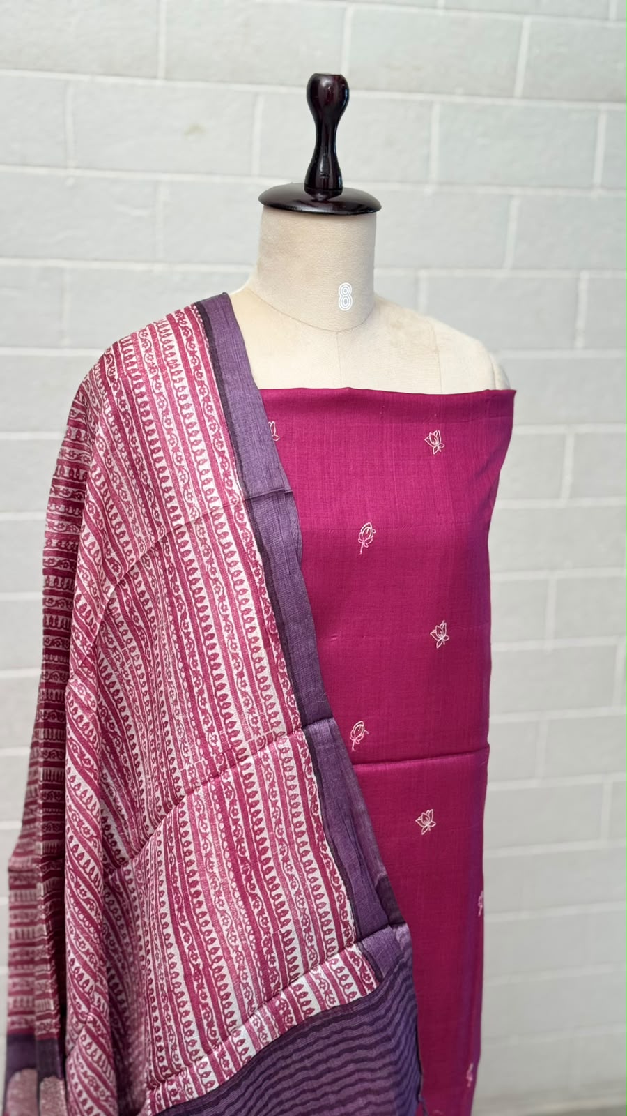 Tussar Silk Unstitched Suit