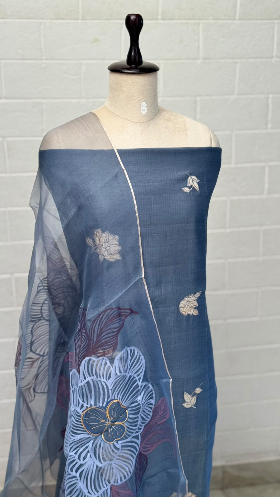 Mul Silk Unstitched Suit