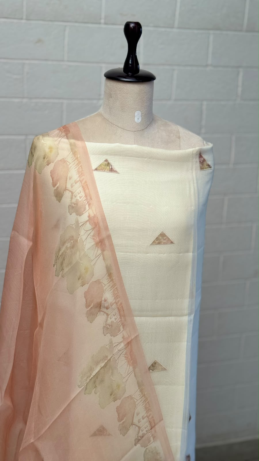 Organza Silk Unstitched Suit