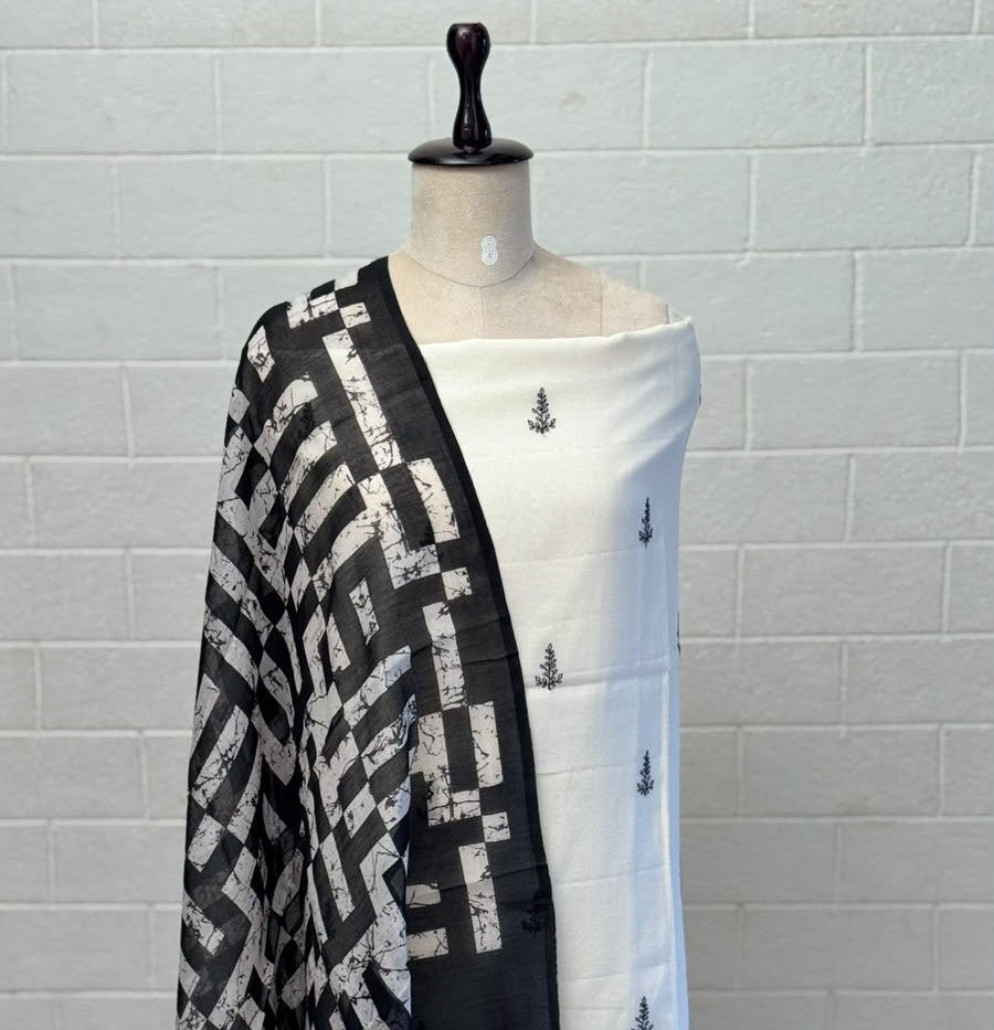 Mul Silk Unstitched Suit