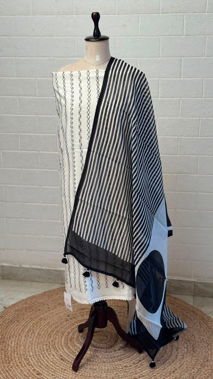 Mul Silk Unstitched Suit