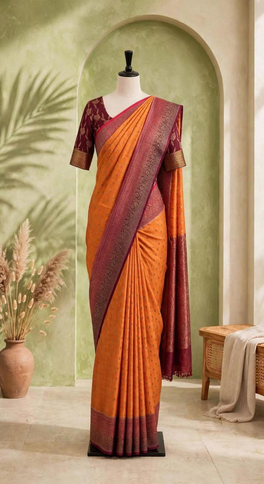 Crepe Banarasi Saree