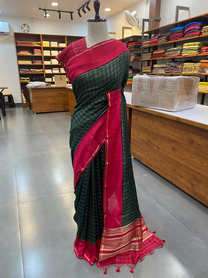 Assam Silk Checks Saree