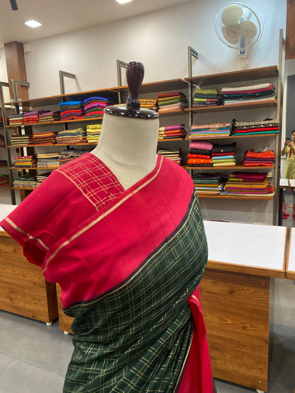 Assam Silk Checks Saree